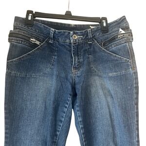 CHOR Women's Straight Leg super Stretch Dark Wash Denim Y2K Jeans Size 13